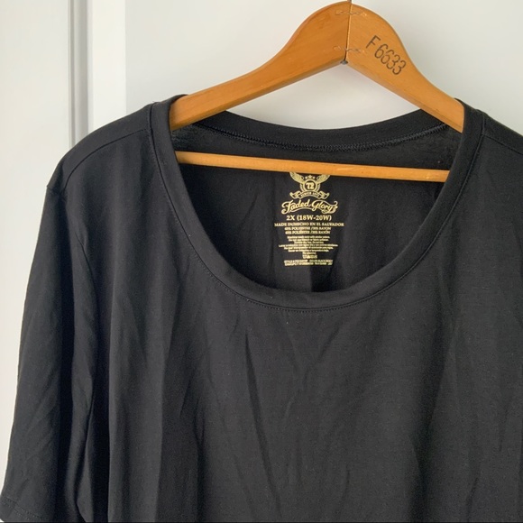 Faded Glory Plus Peplum Tee NWOT - Picture 7 of 8